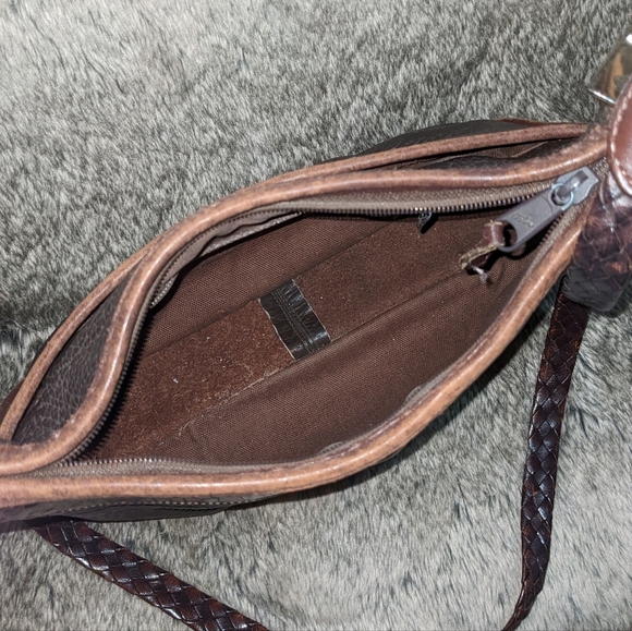 Brighton Vintage Leather Bag Brown 812350 - Picture 9 of 10